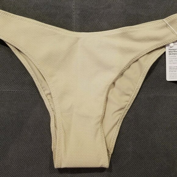 Lululemon Honeycomb Dip Swim Bikini Bottom XS Cafe Au Lait Brand new with tags! - Picture 5 of 9